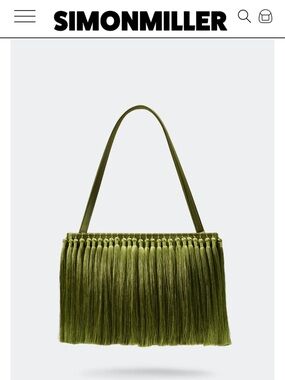 Simon Miller Olive Fringe Shoulder Bag with Long Strap